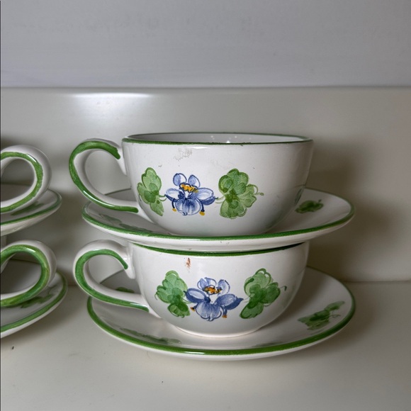Vintage Tiffany & Co. Denver Botanic Gardens: Set of 4 Cups & Saucers - Picture 5 of 8